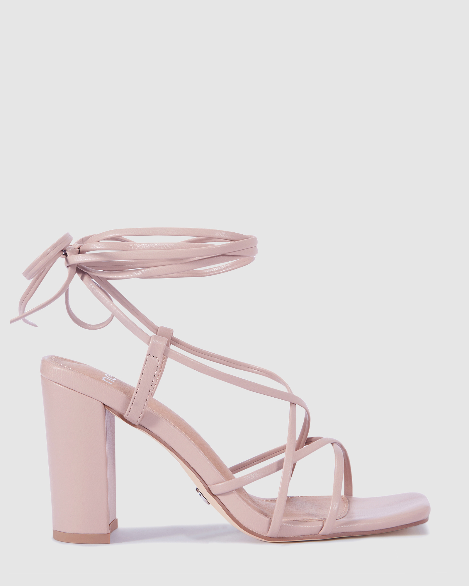 NOVELLA Nude Block Heels | Buy Women's HEELS Online | Novo Shoes NZ
