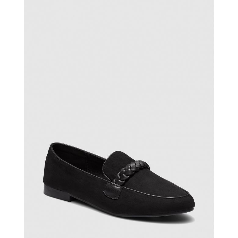 CYPRIA BLACK Slip Ons Buy Women's FLATS Online Novo Shoes NZ